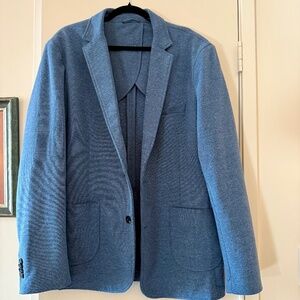 Men's XL Hawker Rye Heathered Blue Knit Blazer XL